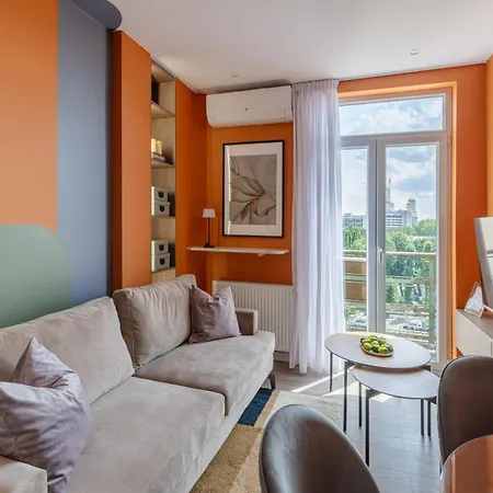 Amazing Style, Bright Colors, Balconies, 1br Near The Faculty Of Law * Bucharest
